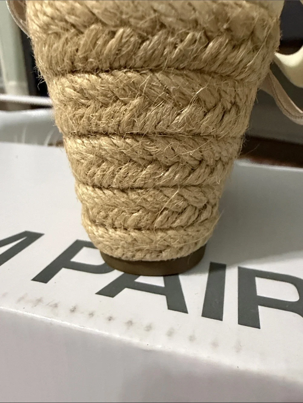 Dream Pairs Cream Canvas Ankle-Strap Espadrille